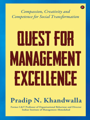 cover image of Quest For Management Excellence